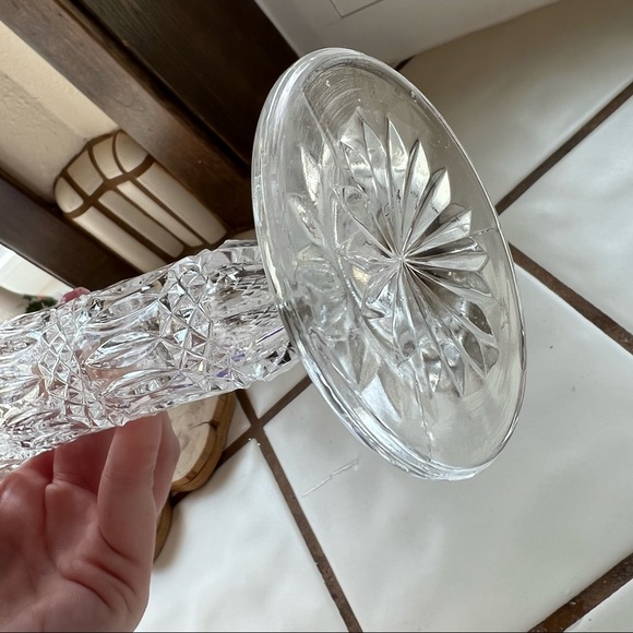 Vintage Crystal Vase, Cut Glass - Picture 7 of 7